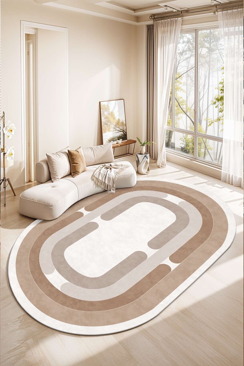 Covor (160 x 230), Sftkece046-Oval, 160x230 cm, Bej - view 3