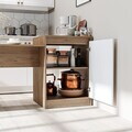 Masa de bucatarie, Hanah Home, 2786, 160x85x60 cm, PAL MELAMINAT, Pin Atlantic / Alb