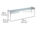 Raft pentru bucatarie, Wenko, Exquisite, 93 x 30 x 21.5 cm, metal cromat