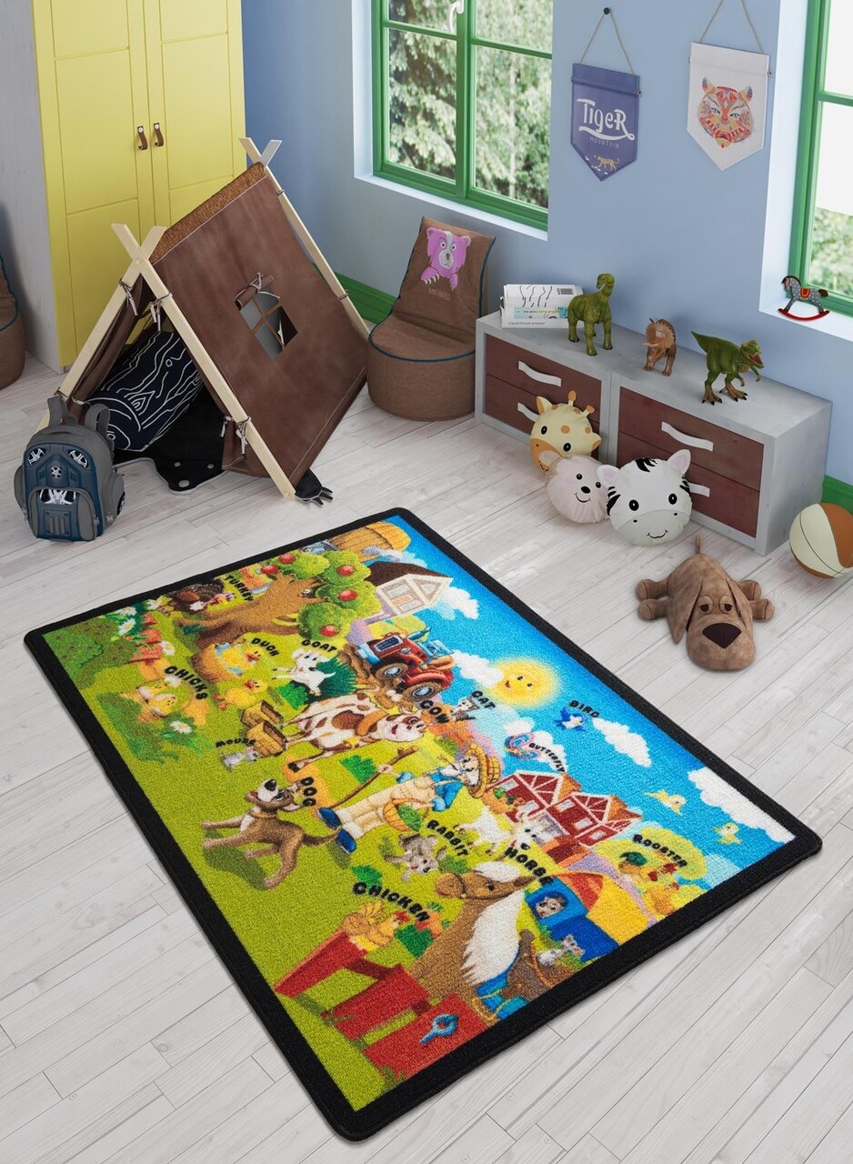 Covor Ali Baba Confetti 100x150 cm poliamida multicolor