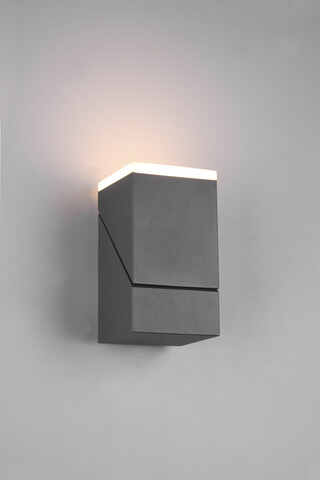 Aplica de perete pentru exterior Avon, TRIO, 9x10.5x16 cm, 7W, 1x SMD, aluminiu turnat/plastic, antracit