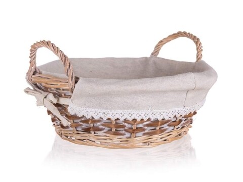 Cos pentru depozitare, Duo Round, Home Decor, 30x11 cm, rachita