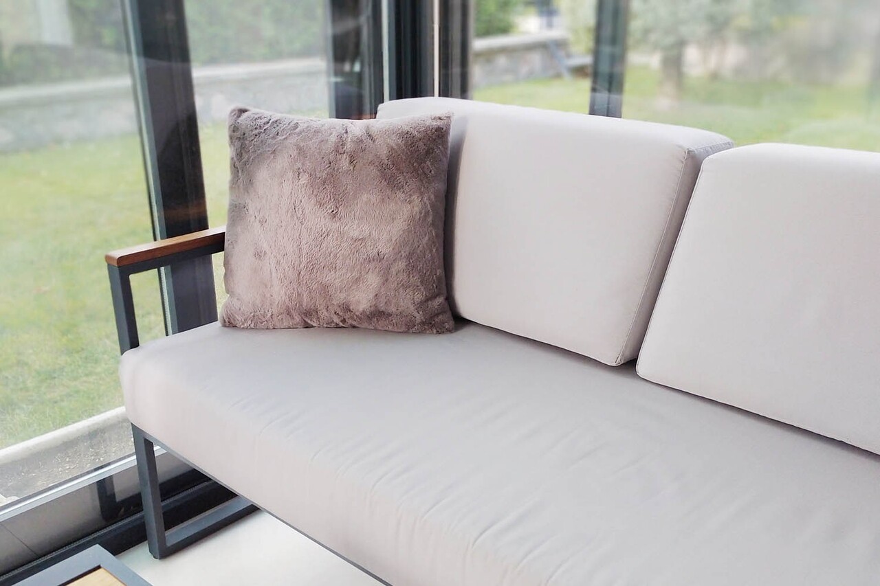 Perna, Cushion - Dark Grey, Aksu, Poliester