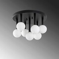 Lustra, Fulgor, 942FLG1296, Metal, Negru / Crem