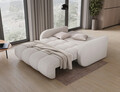 Canapea extensibila 3 locuri ELTAP, Deverio, 154x103x83 cm, lemn/poliester, alb