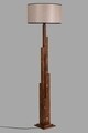 Lampadar, Luin, 8301-3, E27, 60 W, lemn/textil