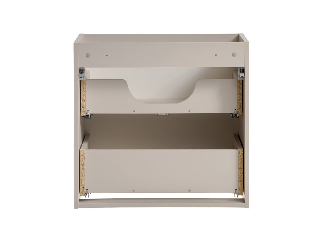 Set mobiler baie, dulap cu lavoar, 60 cm S Un Lola, Viva Cashmere White, Comad, MDF/PAL laminat, casmir mat — imaginea 4