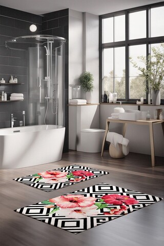 Set covorase de baie, Cartwright, CT-5296, Poliester, Multicolor