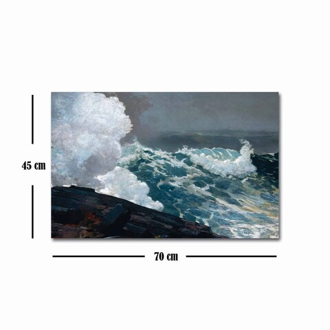 Tablou decorativ, FAMOUSART-089, Canvas, Dimensiune: 45 x 70 cm, Multicolor