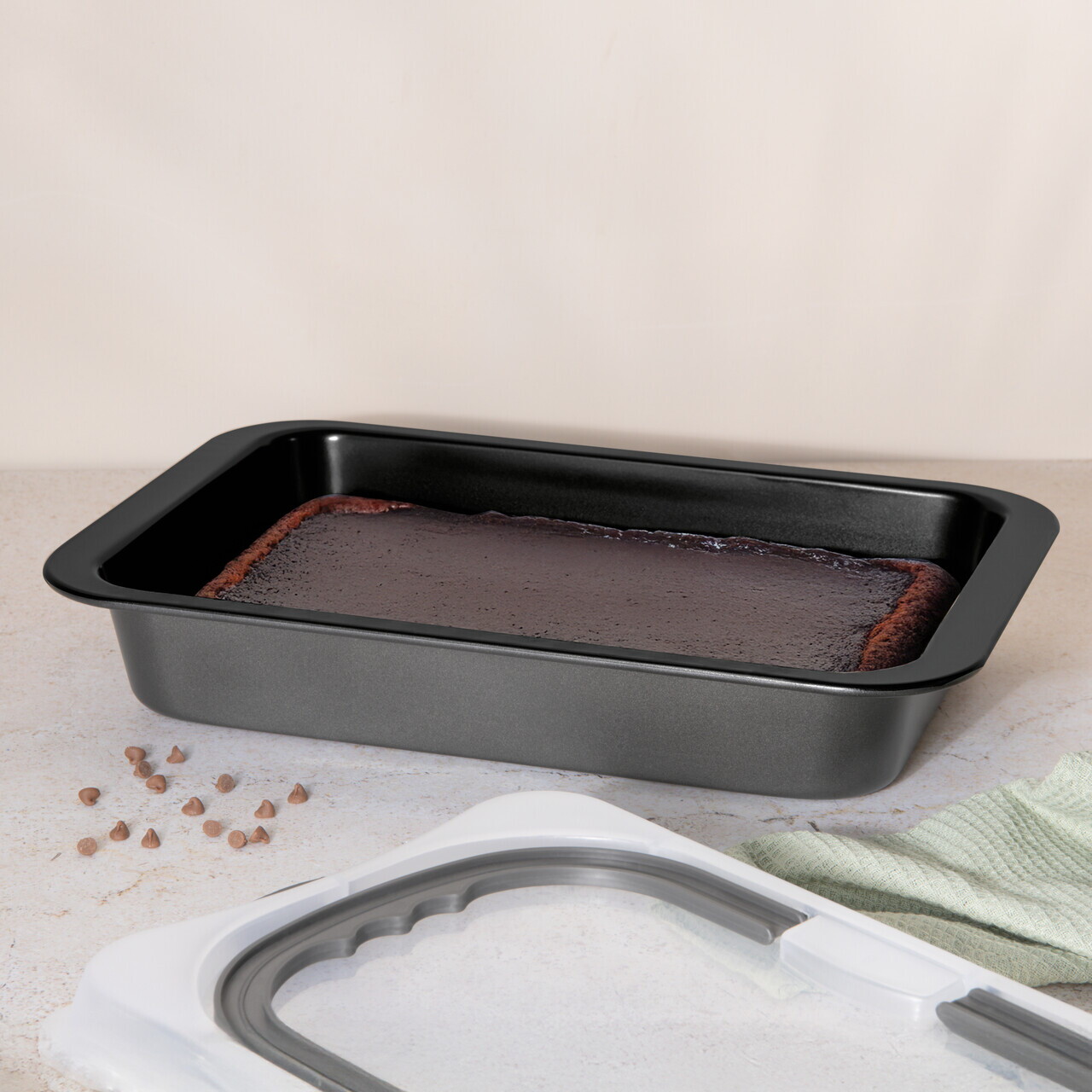 Tava cu capac Berlinger Haus, Anthracite, 36.5x24.5x5.5 cm, otel carbon/plastic, antracit mat - imagine 4