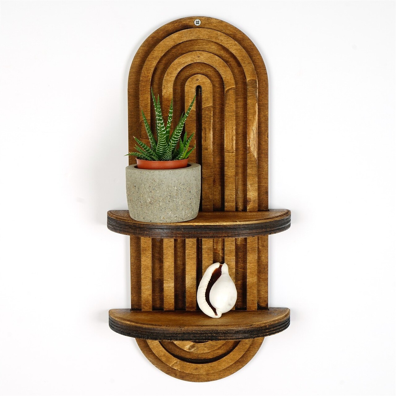 Raft de perete, Evila Originals, Raf265, 40x20x9 cm, Placaj, Maro - 1 | YEO