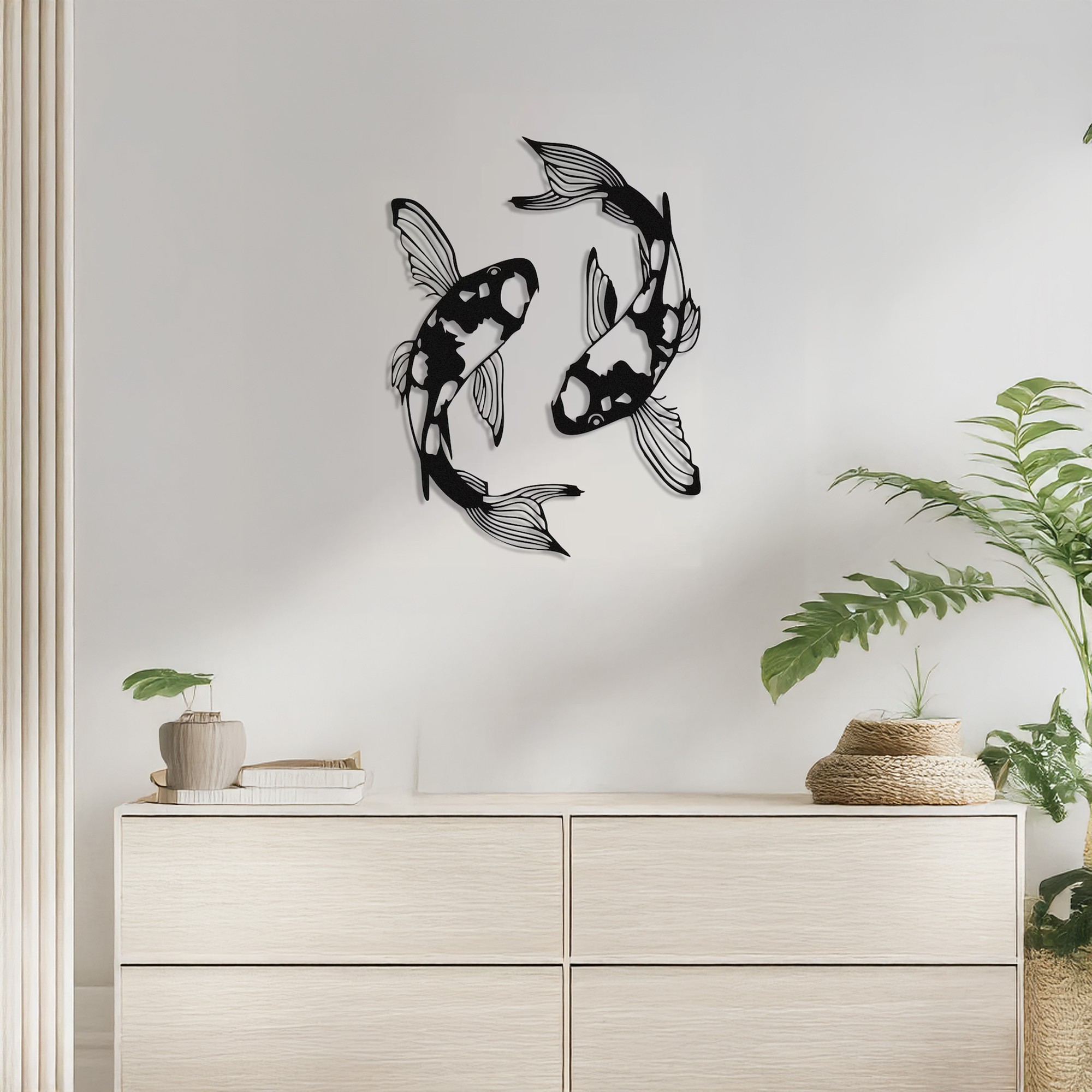 Decoratiune de perete, DCV-1014-MT, Dimensiune: 40 x 40 cm, Negru
