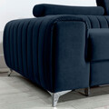 Coltar extensibil dreapta 3 locuri ELTAP, RT-79MO, Grayson, 278x205x92 cm, lemn/poliester, albastru inchis