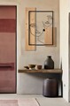 Decoratiune de perete Faces, Mauro Ferretti, 63x90 cm, fier/MDF, negru/maro