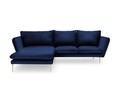 Coltar stanga, Verveine, Mazzini Sofas, 5 locuri, 286x190x96 cm, catifea, albastru regal