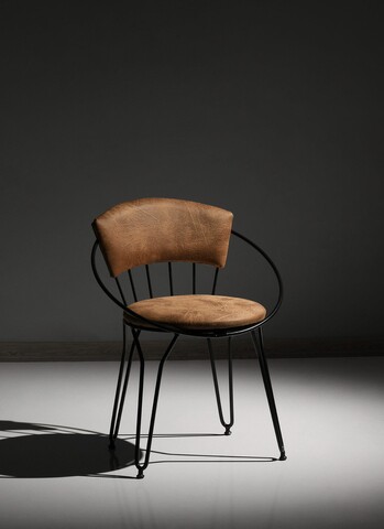 Set 2 scaune istanbul, nmoob, 53x51x80 cm, catifea, negru/natural