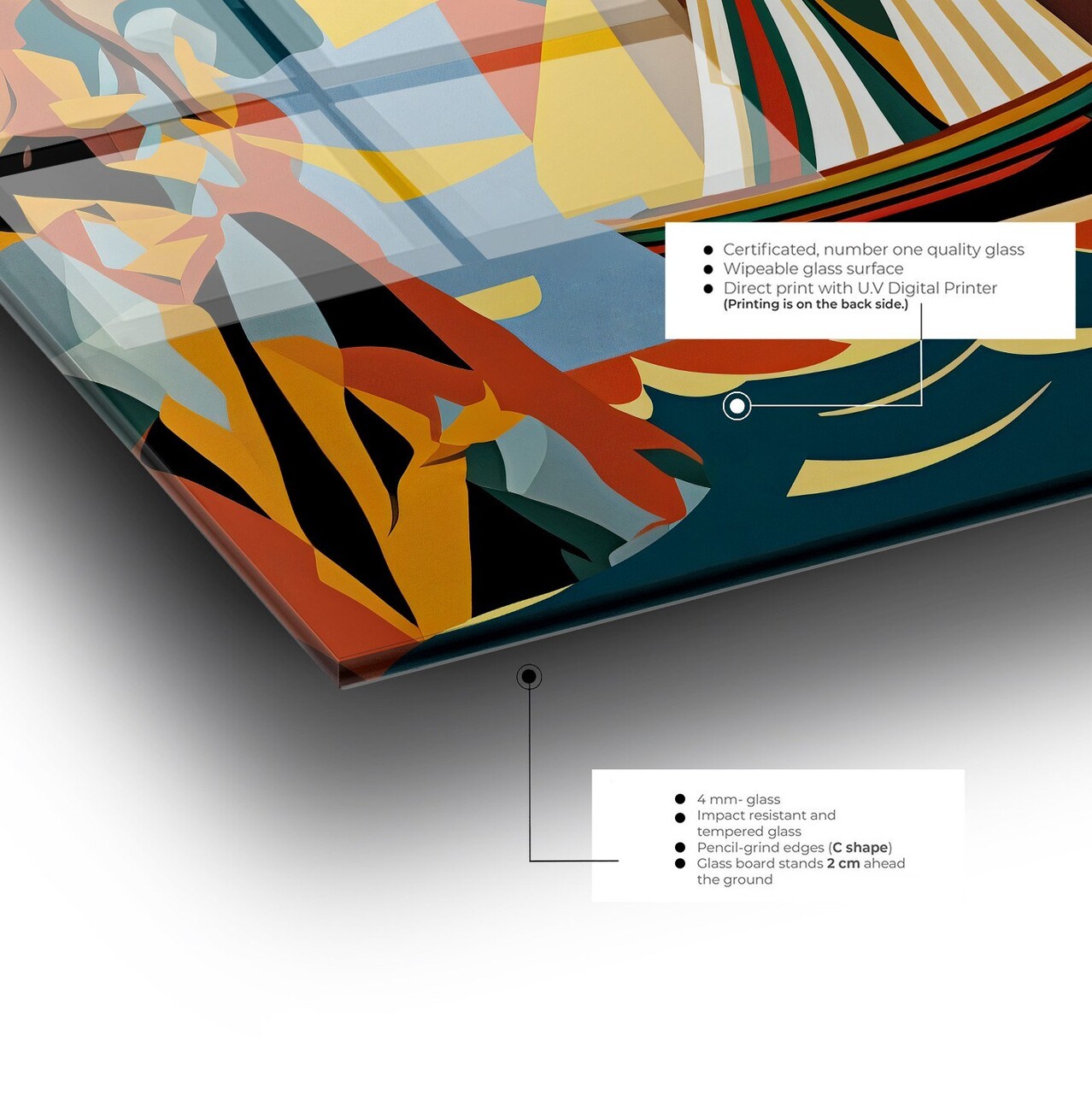 Tablou decorativ, CAM3691, 50 x 70 cm, Multicolor - view 5