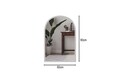 Oglinda decorativa, Siam, Brilya, 60x90x2.2 cm, Alb