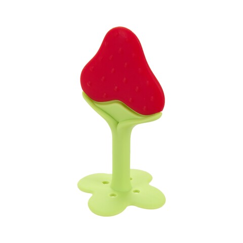 Jucarie pentru dentitie Strawberry, U-grow, silicon mezoni.ro