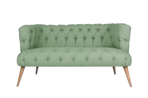 Canapea fixa West Monroe, Zeon, 2 locuri, 140x75x76 cm, lemn, verde petrol 140x75x76 imagine model 2022