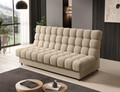 Canapea extensibila 3 locuri ELTAP, Clareta, 197x95x96 cm, lemn/poliester, bej