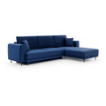 Coltar extensibil dreapta 4 locuri ELTAP, RT-40VE, Dalia, 289x190x95 cm, lemn/poliester, albastru