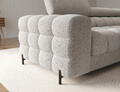 Coltar extensibil dreapta 3 locuri ELTAP, RT-20PEL, Felro, 285x181x93 cm, lemn/poliester, gri