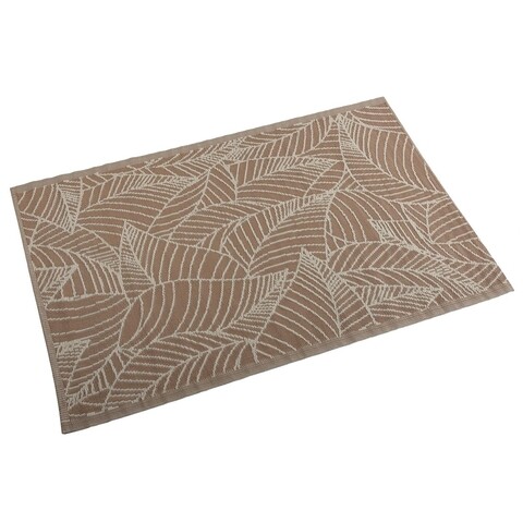 Covor hojas, versa, 120 x 180 cm, polipropilena, bej