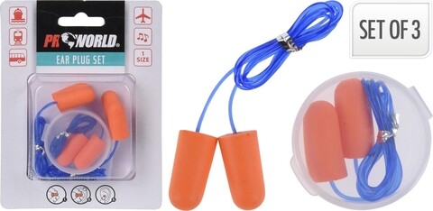 Set 3 perechi de dopuri pentru urechi heinner, plastic