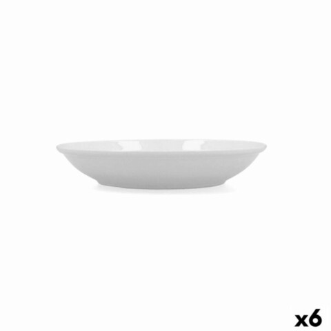 Set 6 farfurii adanci, bidasoa, glacial coupe, Ø 21 cm, ceramica, alb