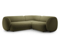 Coltar dreapta 4 locuri, Kate, Micadoni, 252x220x76 cm, catifea, verde