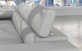 Coltar extensibil stanga 4 locuri ELTAP, Armd-66, Armando, 289x203x85 cm, lemn/poliester, gri deschis/gri