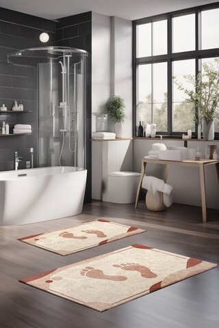 Set covorase de baie, Cartwright, CT-5391, Poliester, Multicolor