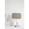 Oglinda cosmetica, Brabantia, White, reglabila la 360 grade, factor marire x 5, 20x12.6x28.3 cm, polipropilena, alb