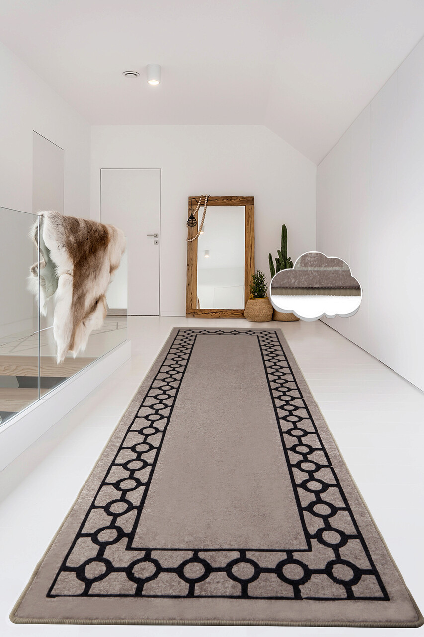 Covor Bague 80x100 cm Poliester Roz pudra