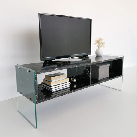 Comoda tv, neostill, tv402, 120x45x35 cm, negru