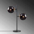 Lampa de masa, Fulgor, 942FLG1817, Metal, Negru/Maro antic