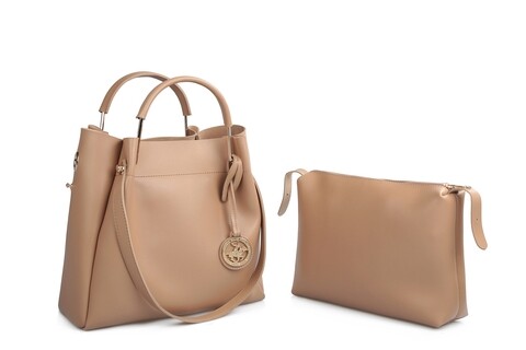 Geanta Beverly Hills Polo Club, 396, piele ecologica, camel