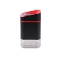 Recipient cu capac, Luigi Ferrero Atlanta, 985 ml, plastic/sticla, rosu/negru