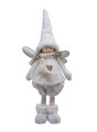Decoratiune Angel in pants, Decoris, 16.5x8x35 cm, poliester, alb