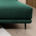 Coltar extensibil dreapta 4 locuri ELTAP, RT-35NU, Dalia, 289x190x95 cm, lemn/poliester, verde inchis
