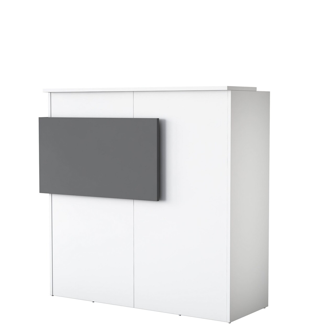Masa de receptie, Hanah Home, MA102, 110x110x40 cm, Alb / Antracit - view 7