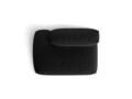 Modul stanga pentru canapea, 2 locuri, Martina-169, Micadoni Home, 133x106x75 cm, tesatura structurata catifelata, negru