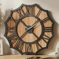 Ceas de perete, MET-MDF-UYART-2086, Dimensiune: 50 x 50 cm, Negru