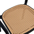 Scaun de gradina Ember, Pakoworld, 52.5x56.5x81 cm, polipropilena cu protectie UV, alb/negru