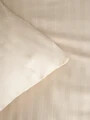 Lenjerie de pat King Size, Calma, Homla, 200x220 cm, 3 piese, bumbac/bambus, bej