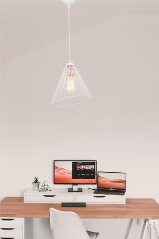 Lustra beyaz, asz.1274, squid lighting, 33x24x83 cm, 20w, alb