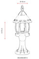 Lampa de exterior, Avonni, 685AVN1224, Plastic ABS, Negru