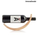 Suport pentru sticla de vin Floating Woolance InnovaGoods, lemn de arbore de cauciuc