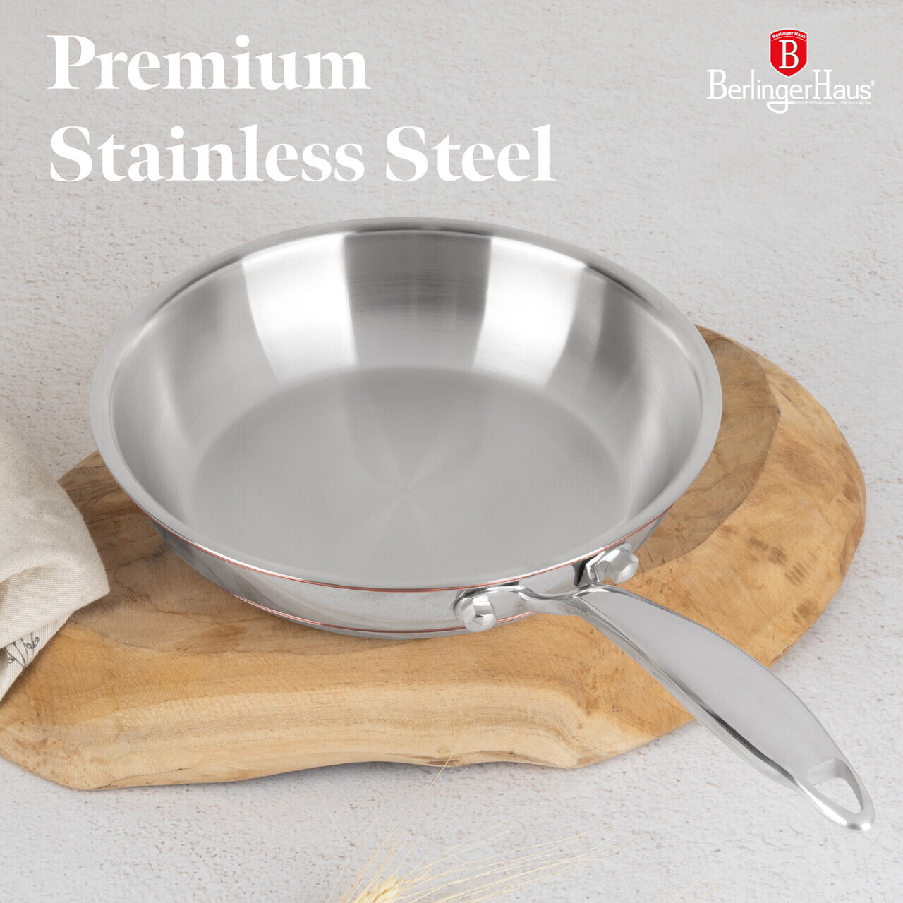 Tigaie Berlinger Haus, Copper Touch, 20 cm, inox, argintiu - imagine 11